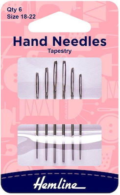 Hemline Needles Embroidery No.18-22 6pcs 203.1822