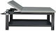 Alpha Pilates Physio Bett Massage und Physiotherapie Schwarz aus Holz 195x75cm. mit Rückruf