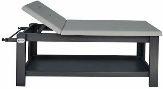 Alpha Pilates Physio Bett Massage und Physiotherapie Schwarz aus Holz 195x75cm. mit Rückruf