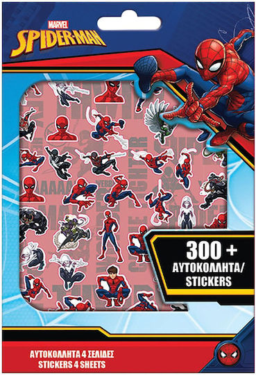Exas Paper Autocolante Spiderman 300 Bucăți