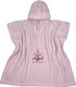 Astron Italy Kinder Strandponcho Rosa 110 x 55cm.