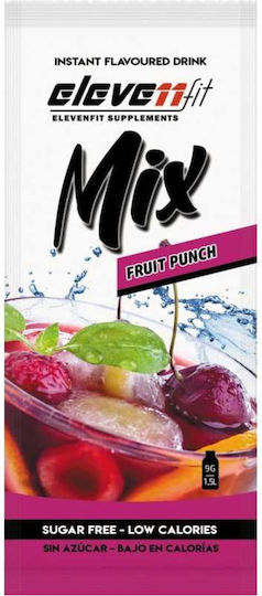 Eleven Fit Χυμός σε Σκόνη Mix Fruit Punch Χωρίς Ζάχαρη 9gr