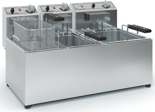 TzeTHan Elektrische Fritteuse Dreifach 9.9kW 66x43x38cm Einphasig 380v