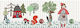 Colourbox Kids Wooden Kids Wall Hanger with Hooks Little Red Riding Hood Polychrome 50x5x17.5cm