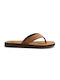 Quiksilver Carver Leder Herrensandalen Tan/Patte