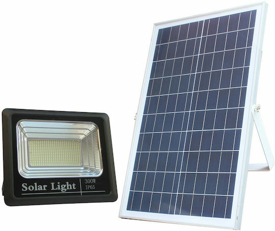 Foyu Στεγανός Ηλιακός Προβολέας LED 300W Ψυχρό Λευκό 6000K με Τηλεχειριστήριο IP67