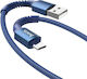 Hoco X71 Especial Împletit USB 2.0 spre micro USB Cablu Albastru 1m 1buc