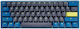 Ducky One 3 Mini Daybreak Gaming Mechanical Keyboard 60% with Cherry MX Clear switches and RGB lighting (US English) Blue/Grey