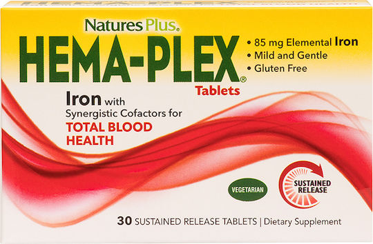 Nature's Plus Hema-Plex Iron with Synergistic Factors Iron 30 tabs