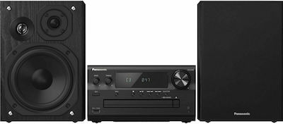 Panasonic Ηχοσύστημα 2.0 SC-PMX802E-K 120W με CD / Digital Media Player και Bluetooth Μαύρο