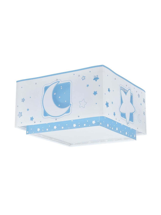 Ango Moonlight Einfaches Licht Kinderdeckenleuchte Deckenleuchte montieren 15W mit Fassung E27 Blau 30x16cm