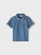 Kinderhemd Kurzärmelig Denim Blau