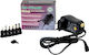 Minwa MW-MB-10 Universal Power Adapter Adjustable Voltage 3 to 12V 1A with Power 12W with Plug Set