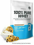 Biotech USA 100% Pure Whey with Concentrate, Isolate, Glutamine & BCAAs Proteină din Zer Fără gluten cu Aromă de Fursecuri și cremă 454gr