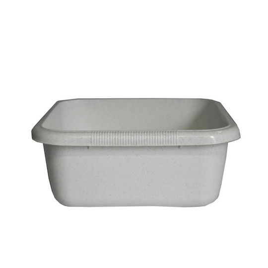 Viomes Lavoar Pătrat 34x34x14cm. Capacitate 9lt Alb
