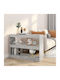 Grey Bookcase 100x30x72cm
