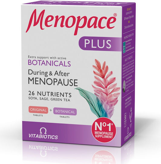 Vitabiotics Menopace® Plus Добавка за Менопауза 56 Таблетки