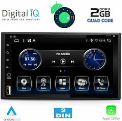 Digital IQ Car-Audiosystem 2DIN (Bluetooth/USB/AUX/WiFi/GPS/Apple-Carplay) mit Touchscreen 6.5"