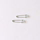 METALLIC SAFETY PIN SET/50 3,5CM (SILVER)