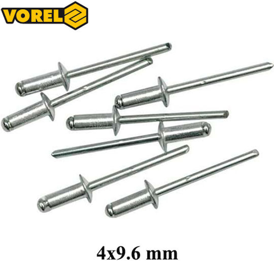 Vorel Nituri Aluminiu M4x9.6mm 50buc