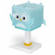 Ango Led Παιδικό Φωτιστικό Πορτατίφ Little Owl Μπλε 15x15x30εκ.