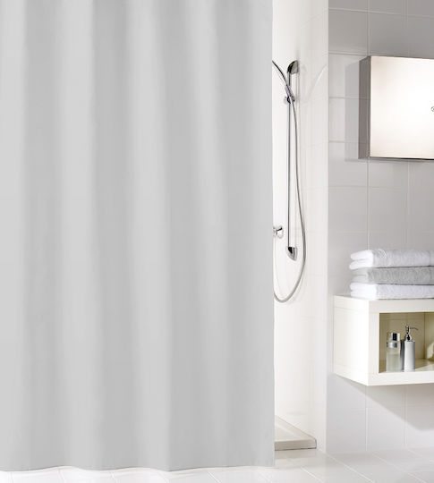 Kleine Wolke Kito Shower Curtain Fabric 240x180cm Grey