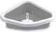 Stefanplast Sprint Corner Cat Basin for Corner Gray L56 x W40 x H14cm