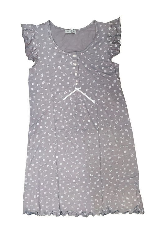 Passion Sommer Damen Nachthemd Gray Passion Sommer Damen Nachthemd Gray