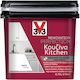 V33 Χρώμα Δαπέδων White Satin 750ml 121658