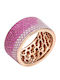 Sogni Sogni Ring with Zircon made of Silver Gold Plated
