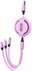 Dudao L8H Подвижен USB към Lightning / Type-C /...