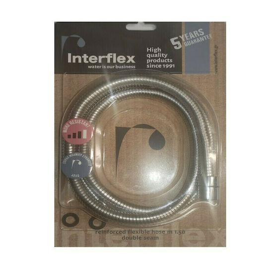 Interflex Inox Shower Hose Silver