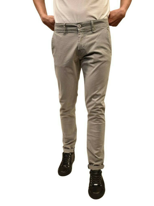 Guess Ανδρικό Παντελόνι Chino σε Skinny Εφαρμογή Γκρι