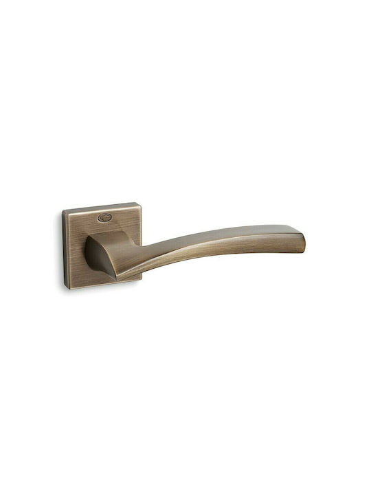 Convex Lever Front Door with Rosette Right 1145 with Rosette Bronze