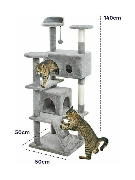 Animal Γατόδεντρο Γκρι 50x50x140εκ.