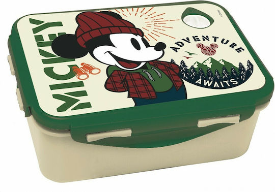 Gim Micro Πλαστικό Παιδικό Δοχείο Φαγητού Mickey Λιλά 17.5 x 13 x 7εκ.