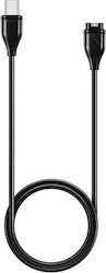 Tactical USB-C Charging and Data Cable Φορτιστής για Garmin Fenix 6 Μαύρος