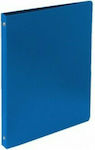 Plastic Folder A4 With 4 Cricks Blue