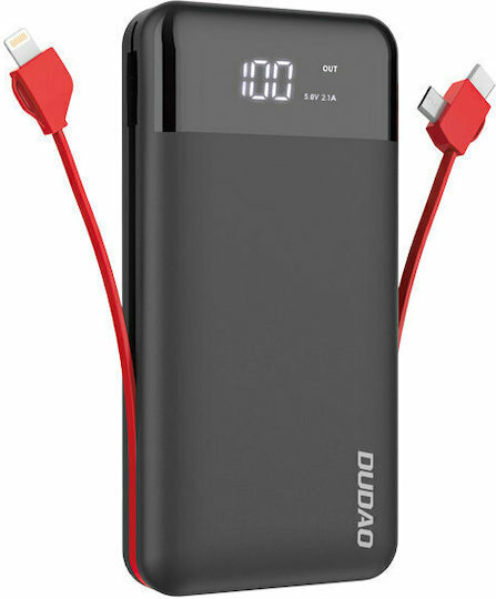 Dudao K1Pro Power Bank 20000mAh cu 2 Porturi USB-A Negru