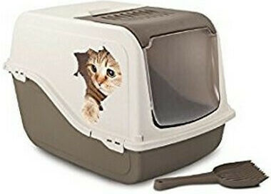 Croci Morgana Cat Toilet Closed Gray L57 x W39 x H38cm