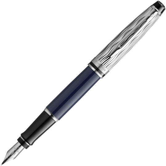 Waterman Special Edition Dlx Синя Писалка Fine 0.6mm От Inox