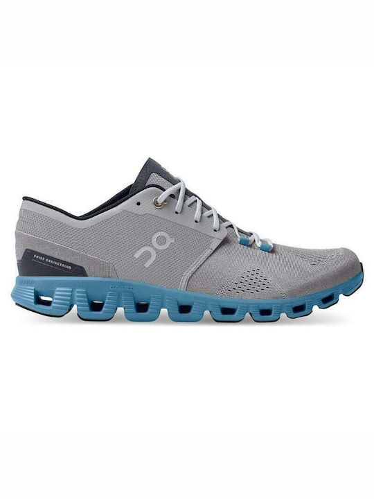 On Cloud X Ανδρικά Αθλητικά Παπούτσια για Προπόνηση & Γυμναστήριο Γκρι