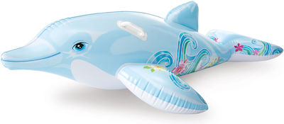 Intex Children's Inflatable Ride On for the Sea with Handles Blue 175cm.