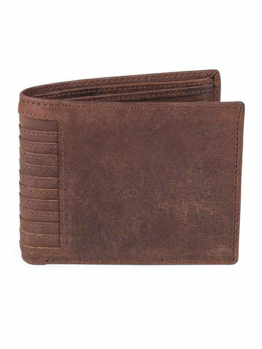 Leather Men's Wallet Classic Brown