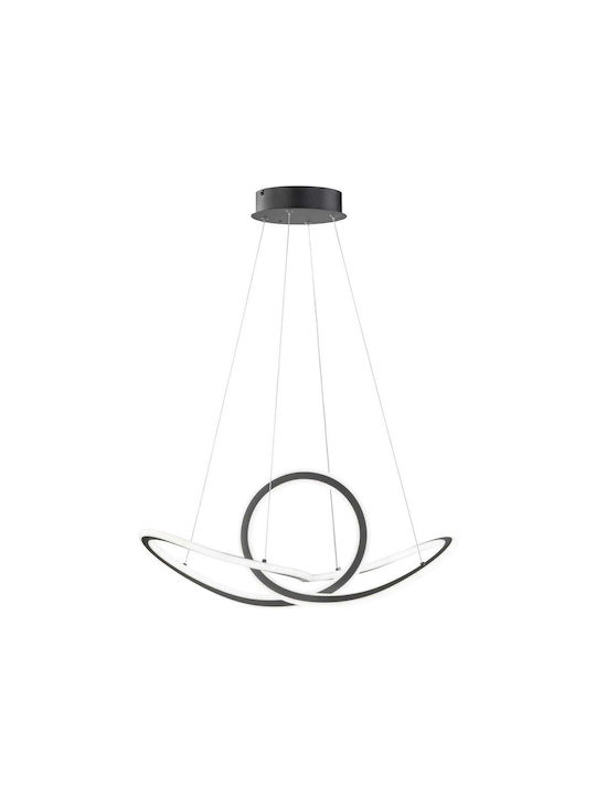 Wofi Madison Μοντέρνο Κρεμαστό Φωτιστικό με Ενσωματωμένο LED σε Μαύρο Χρώμα