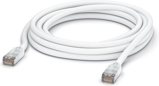 Ubiquiti U/FTP (STP) Cat.5e (Gigabit) Καλώδιο Δικτύου Ethernet εξωτερικού χώρου 5m Λευκό