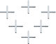 Hard Plast Cross Tile Spacer 9mm 500pcs