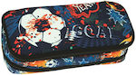 Back Me Up Fabric Pencil Case with 2 Compartments Multicolour