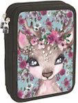 Back Me Up Deer Pencil Case Full with 2 Compartments Multicolored