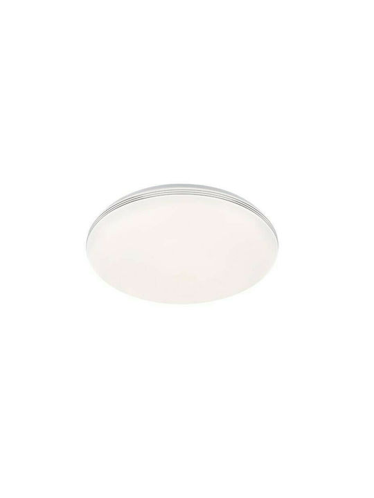 Fischer Honsel Faro Μοντέρνα Μεταλλική Πλαφονιέρα Οροφής με Ενσωματωμένο LED σε Λευκό χρώμα 43cm
